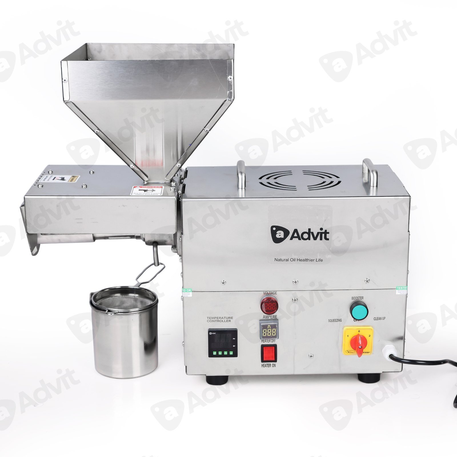 1600 Watt Commercial Cold Press Oil Machine