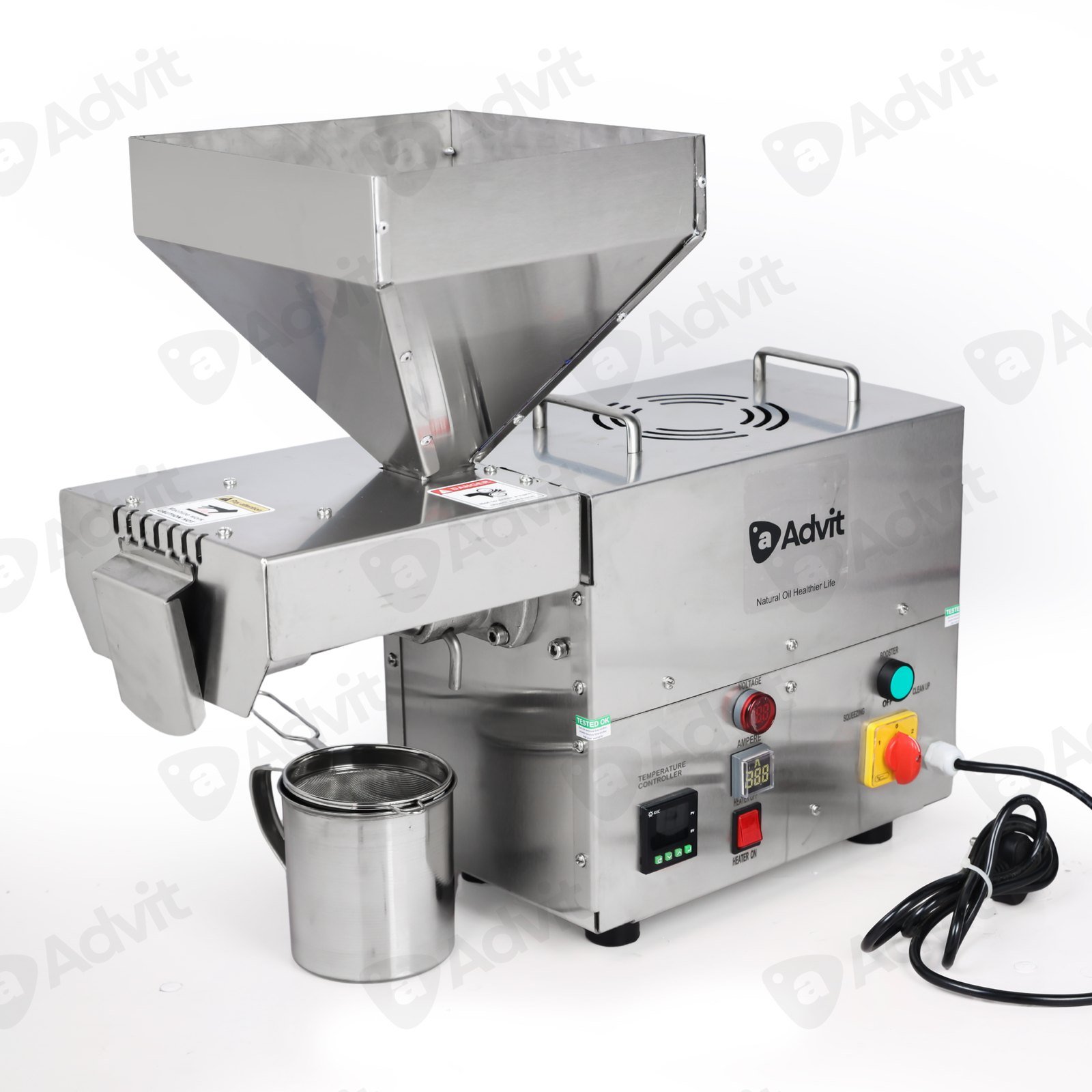 1200 Watt Commercial Cold Press Oil Machine